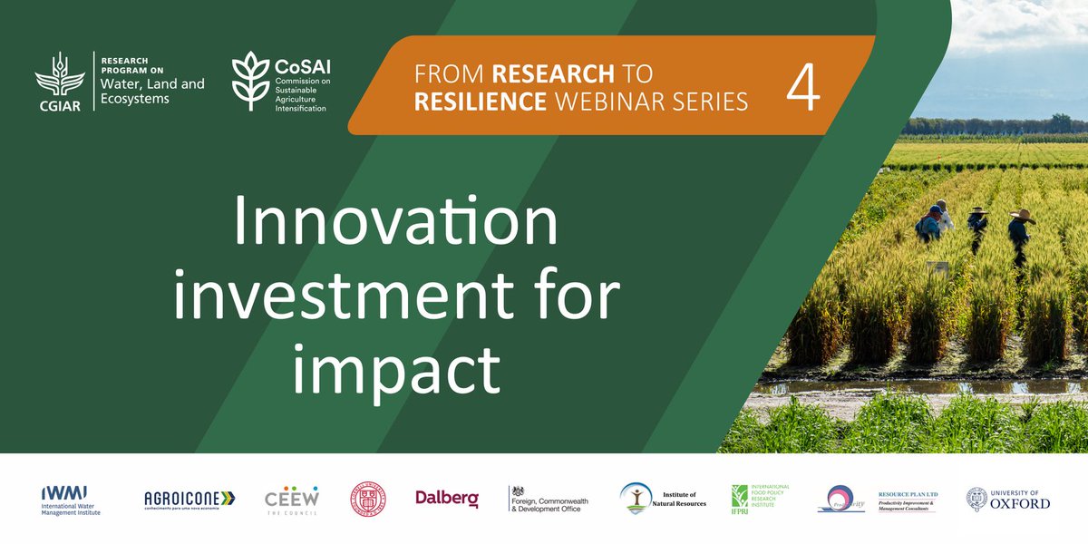 ‘Managing water for climate adaptation and mitigation' will highlight strategies and solutions which target productive and integrated approaches to sustainable water use and management in sub-Saharan Africa