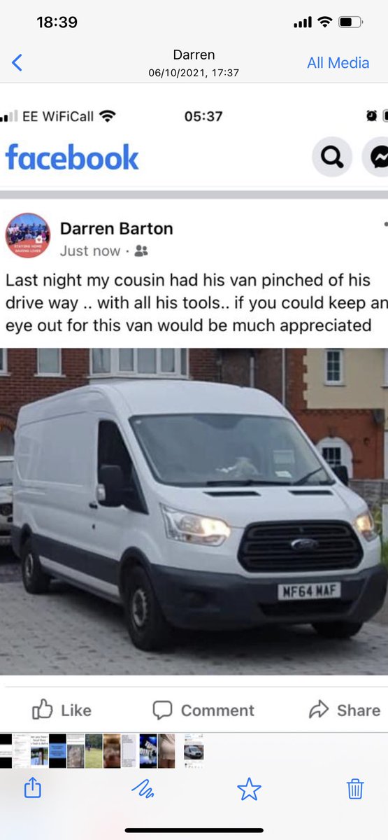 sherlock_stuart's tweet photo. Guys. This van was stolen from colchester last night full of carpenter tools.  One lad has just lost his ability to feed his family until he can replace it all.  Try and make it to hot to handle https://t.co/kUsxnAY6RG