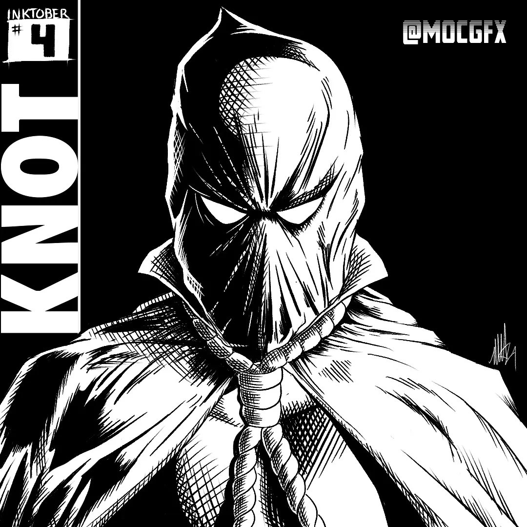 mocgfx1's tweet photo. #inktober 4 - Knot

#inktober2021 #inktober2021knot #watchmen #watchmenhbo #hoodedjustice https://t.co/HwoPwgphzg