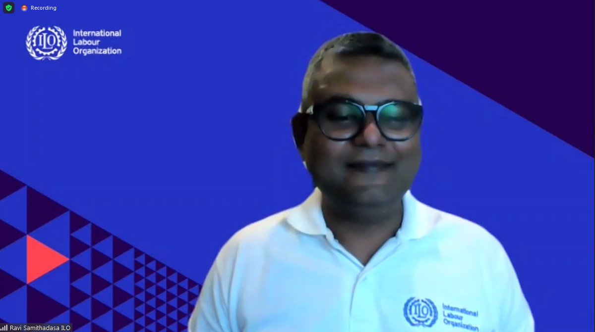 Ravindra Chanaka Samithadasa, Specialist, ILO DWT Bangkok, today on the Awareness Raising for TUs in TT on UN Sustainable Development Cooperation and the Decent Work Agenda Workshop