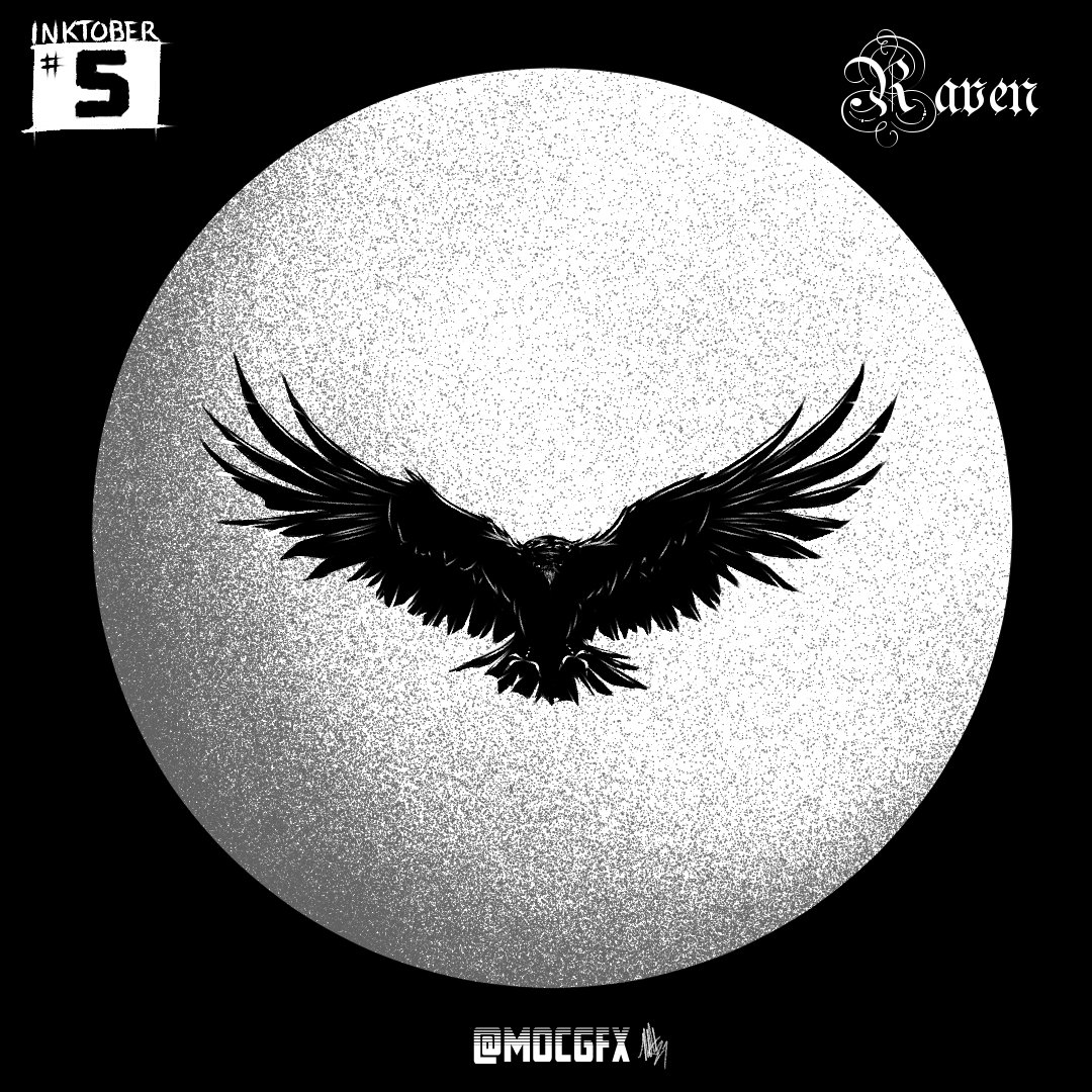 mocgfx1's tweet photo. #inktober 5 - Raven

#inktober2021 #inktober2021raven #raven #inkart https://t.co/HiH3G0d1E6