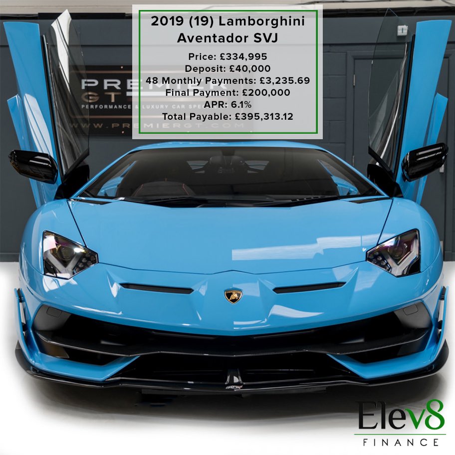 Feast your eyes on this Blu Cepheus SVJ currently for sale at our dealer partners <a href="/Premier_GT/">Premier GT</a> 💙 Take a look at the indicative quote or get in touch to discuss a tailored quotation. 

Get a quote: elev8finance.co.uk/get-a-quote/

#elev8 #finance #premiergt #supercars #lamborghini