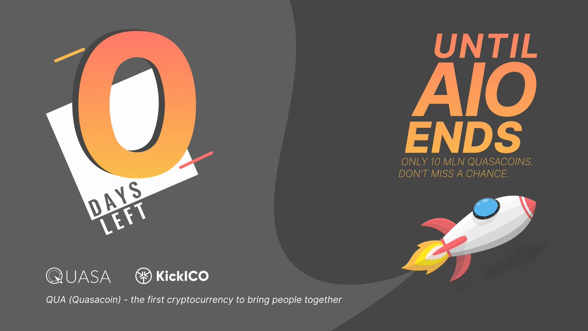 quasagroup's tweet photo. There are several hours left before the completion of the QUASA AIO #crypto auction.
Don’t miss the opportunity!
Become the owner of the first cryptocurrency that brings people together, #Quasacoin $QUA.
https://t.co/Zx89bXNdhx
@KickEcosystem @kickexcom @KickEXClub https://t.co/VKmmLm638u