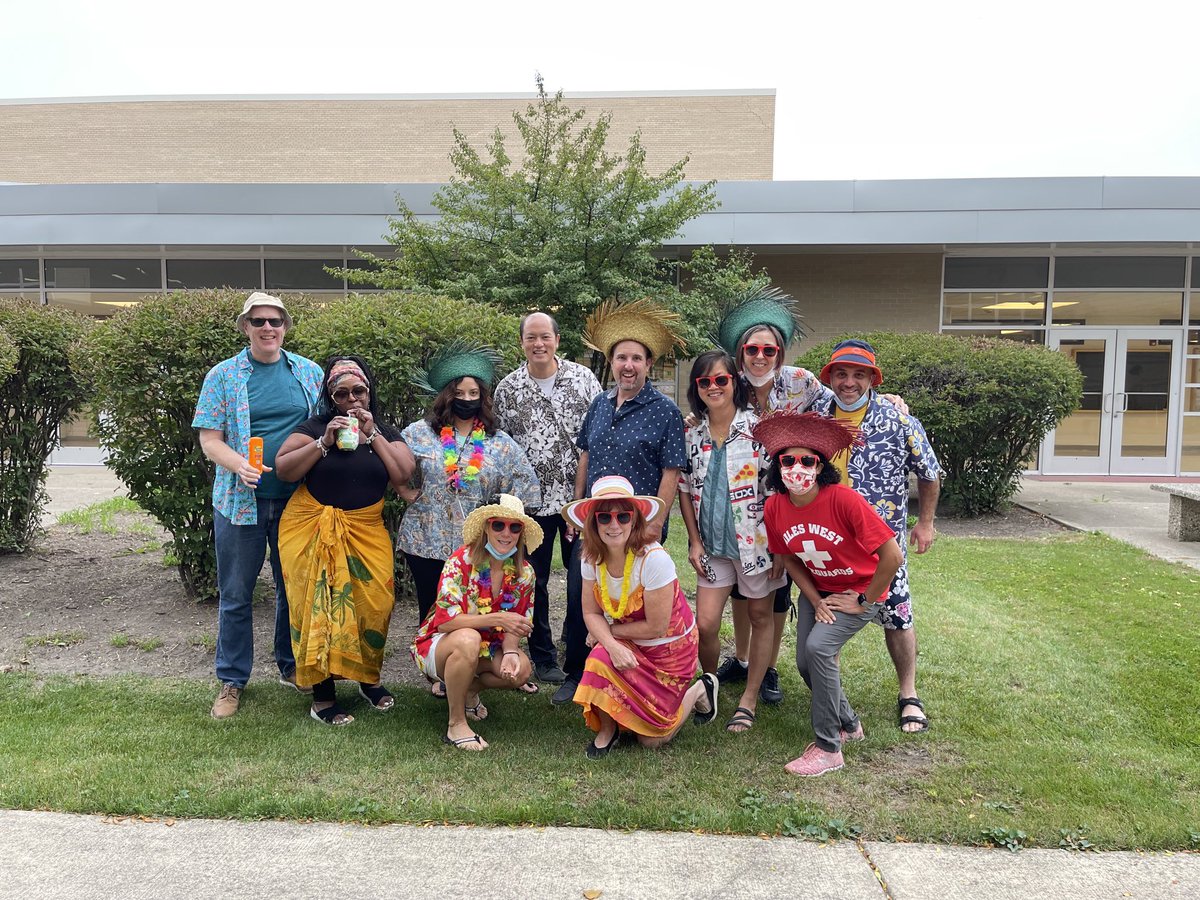 NW Counselors showing their spirit sporting their best beach wear. ☀️🏝⛱