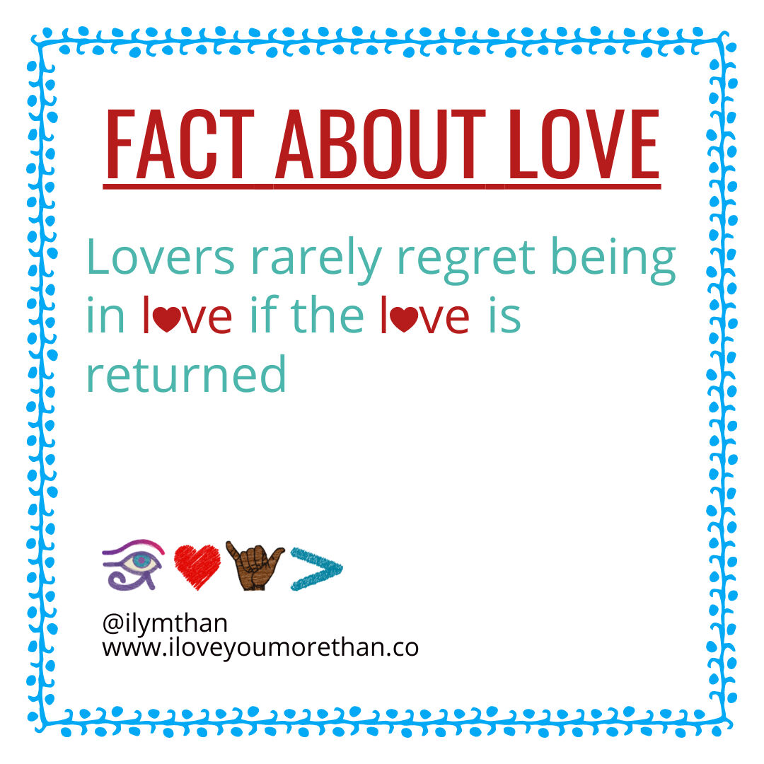 ilymthan's tweet photo. Lovers rarely regret being in love if the love is returned
.
.
.⠀
#ilymthan #iloveyoumorethan #factsaboutlife #factsaboutlove #lovefacts #facts #aboutlove #isitlove #loveandrespect #regrets #lovemeback #dadlife #momlife #loveisanaction #loveisaverb #love https://t.co/OKQquufQwi