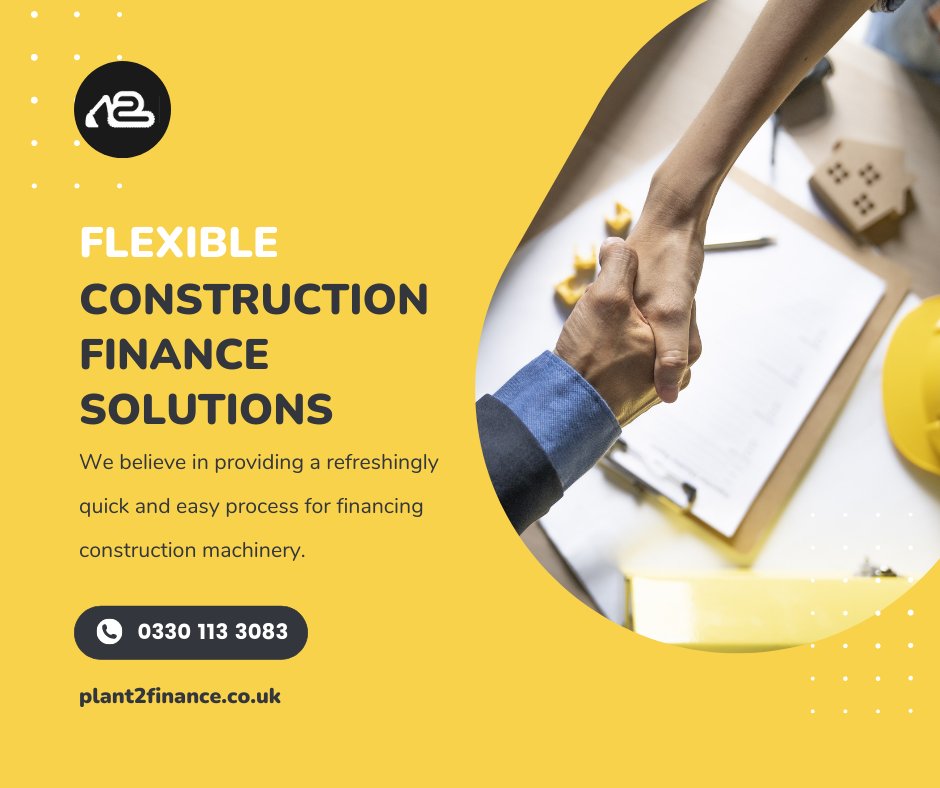 At Plant2Finance, we offer flexible finance options for funding new or used construction equipment. Give our team a call for an obligation-free chat on 0330 113 3083.

Visit our website for more information: hubs.la/H0YJwBB0

#constructionfinance #assetfinance