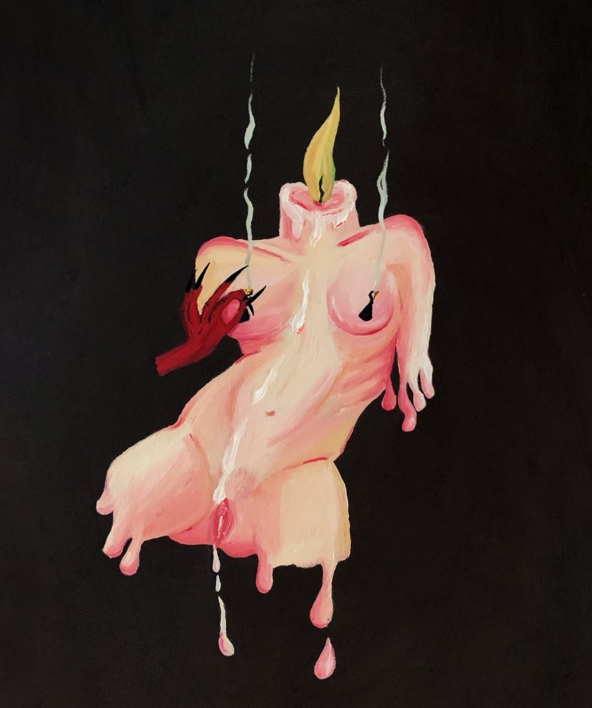 kreepshowart's tweet photo. the pale candle flames light up our sins https://t.co/oW7TqiIEph