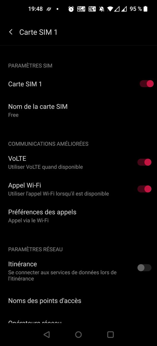 jgalode61's tweet photo. Enfin la #volte chez #FreeMobile fonctionne parfaitement avec mon #OnePlus8Pro5G https://t.co/ePx7EocDal