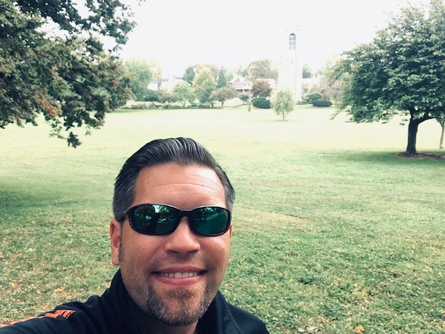 AARPMD's tweet photo. . Next up we have one our own ASDs of Outreach Jen H. &amp; her family reporting from PA to celebrate #WalkMDday2021 and #Walktober with us. Started out with a walk to school and made a furry friend along the way! https://t.co/nKxPqCTNhX