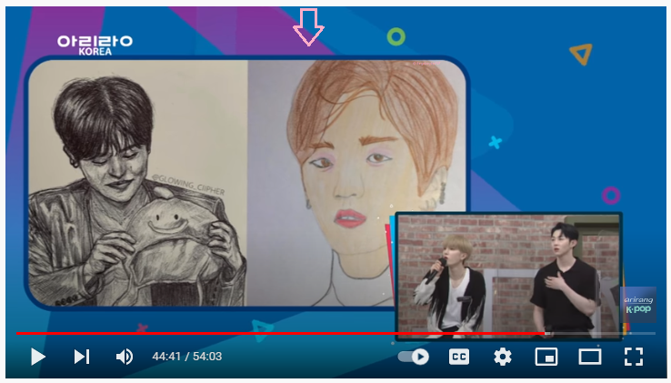 thegalaxybyINE's tweet photo. MY HYUNBIN DRAWING WAS SHOWN ON AFTER SCHOOL CLUB ??!! so happy i'm screaming wooaahh #ciipher_asc https://t.co/w9LfYz7TqG