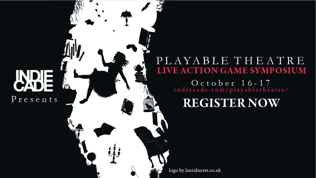IndieCade's tweet photo. The @IndieCade @Playable_T Live Action Games Online Symposium (self-adjusting multi-time zone) schedule is now live at https://t.co/B65EdI65pd Tickets prices have been drastically reduced! Join us October 16-17. https://t.co/lOPBq8xT2Z