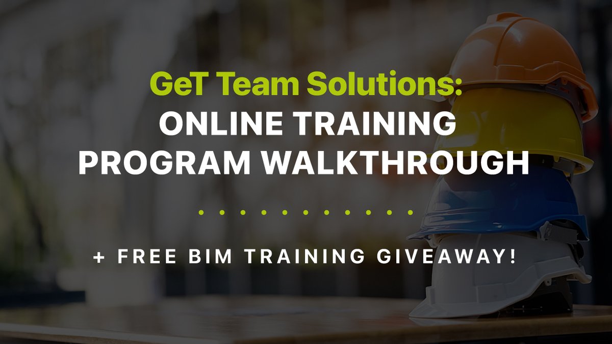 GlobalETraining's tweet photo. Missed today's 'Team Solutions' webinar?
There's still time to register for tomorrow's at 11 am MT! Plus, register & attend to be automatically entered to win a year's worth of FREE #BIM training for you & 5 others!
Register: https://t.co/Dnli73zf9b
#AU2021 #AutodeskUniversity https://t.co/YmgeHW7L6j
