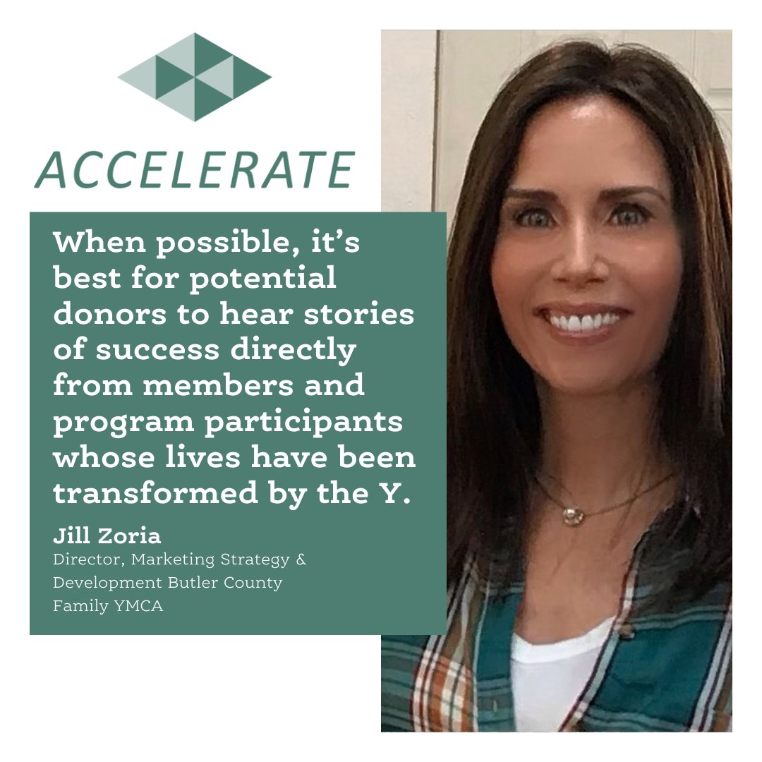 In our recent Accelerate Roundtable webinar, Jill Zoria, Director of Marketing Strategy &amp; Development at the Butler County Family YMCA shared her thoughts on the best way to reach donors: sharing your stories!

Learn more: hubs.la/H0YXq3K0