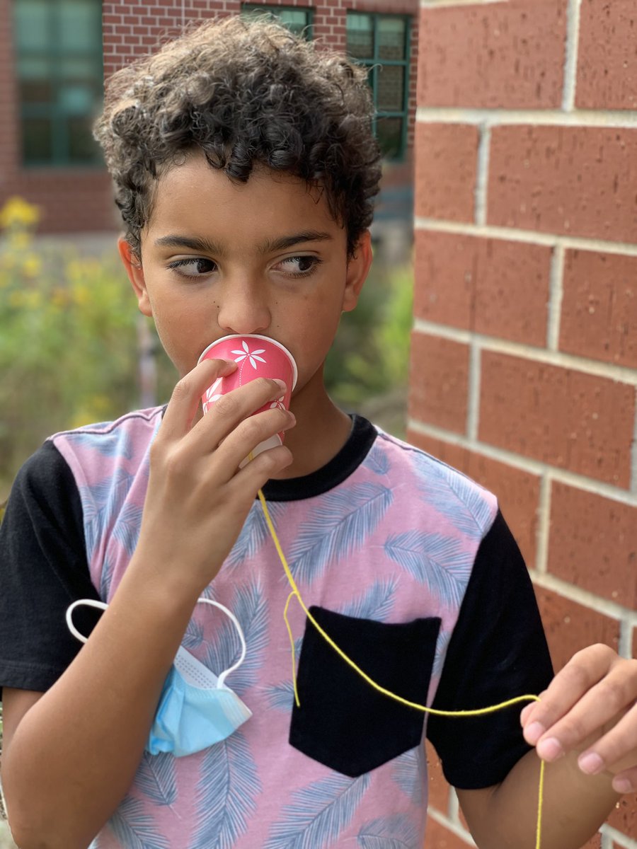 MrsWilson2004's tweet photo. Sounds &amp; Vibrations:
How far can a whisper travel at @EarhartUSD259 with 4th graders? At least 12 feet! Next week we will try to improve the sound quality! #Engineering #WPSProud https://t.co/KSqM0brA0W