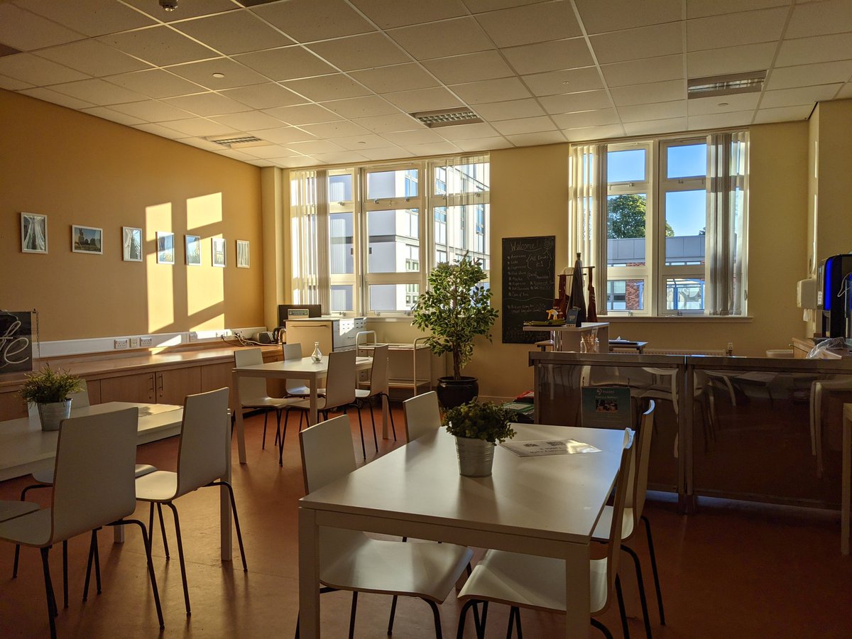 Green tea and bean-to-cup coffee are both available in the Community Cafe.

(We prefer the coffee!)