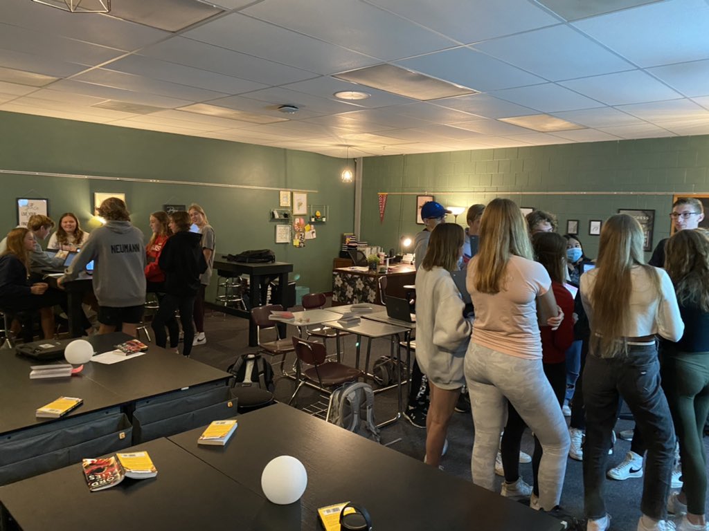 Lots of passionate voices and respectful disagreements in our Significant Passage SMACKDOWN today! #MWHSLearns #MWHSPride