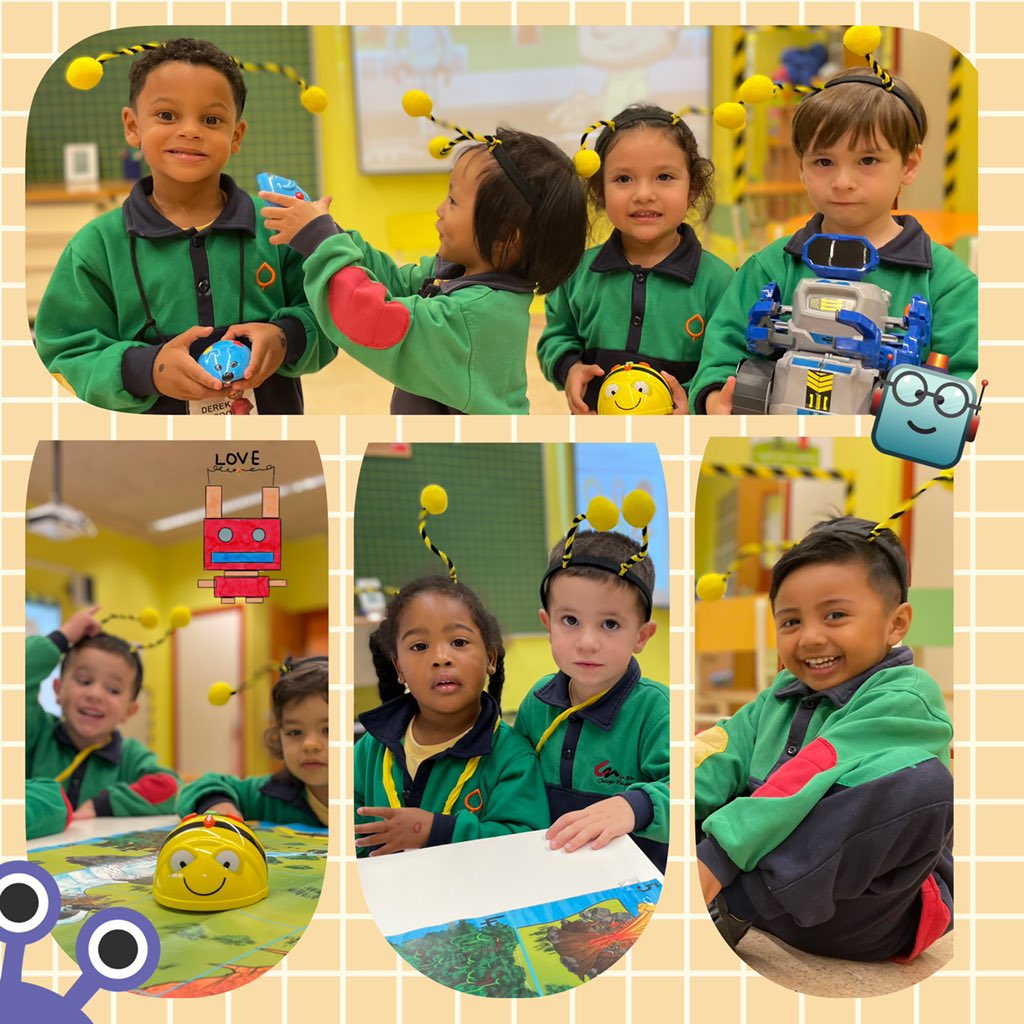 Ed_Infantil_NSB's tweet photo. Visitamos el aula de robótica 🤖 🐝 🐭 🤖 #infantil3años @NAZARETSANBLAS #nosgustaprogramar #beebot #roboticaenelcole https://t.co/b31zP8mrta