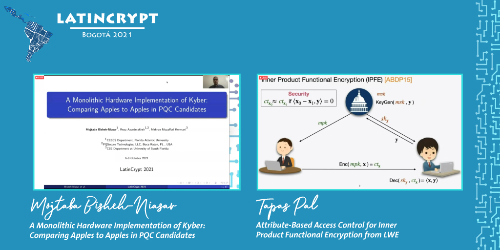 MACC_URosario's tweet photo. We are closing this first day of #LatinCrypt2021 with a session on Post-Quantum #Cryptograpy. Don't miss out!
Join us tomorrow for more! https://t.co/tEbTJfBJiE