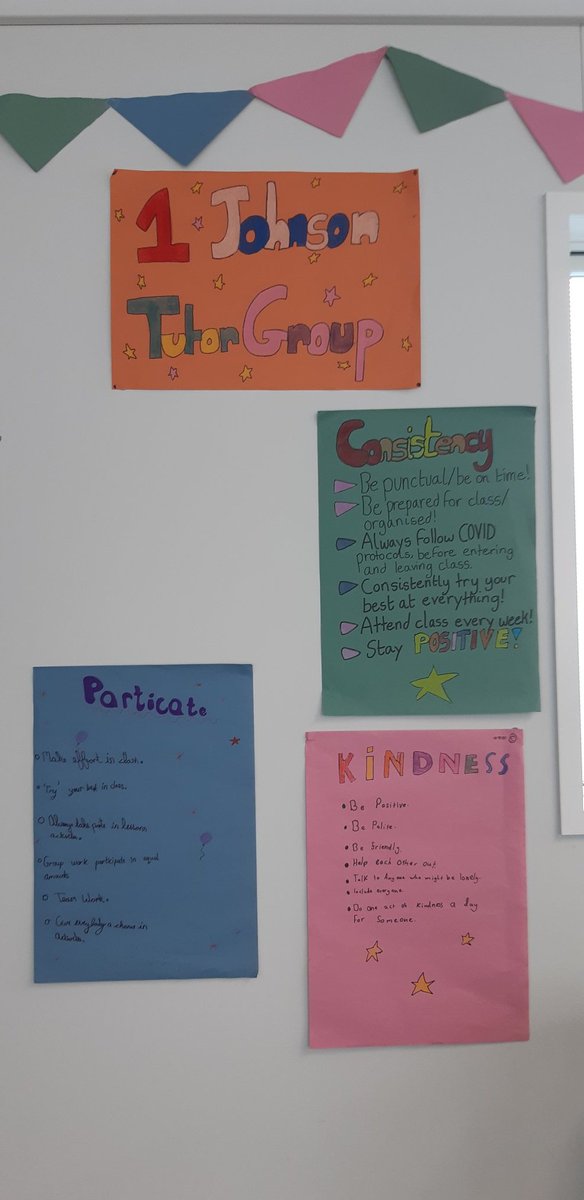 cmcauliffe2's tweet photo. Building our @StepasideETSS 1st Year community - our student-led classroom charters &amp; #moreincommon posters 💫🏆 #studentvoice #kindness #respect #rp @mstowerp https://t.co/FXLBmZmY7i