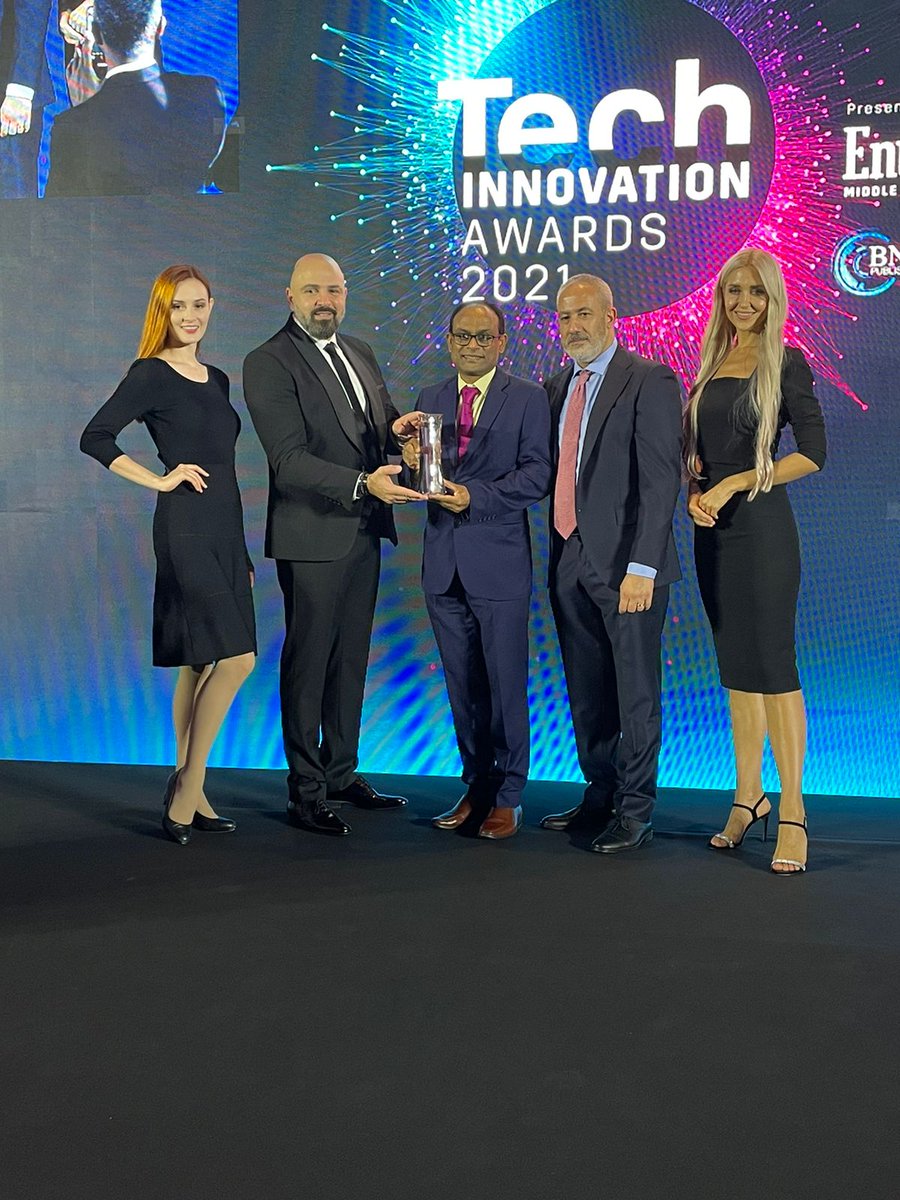 EntMagazineME's tweet photo. Congratulations to the co-founder and Managing Director of @FinesseGlobal, Sunil Paul, for winning the Tech Visionary of the Year award! #EntMEAwards https://t.co/vygUctxfwV