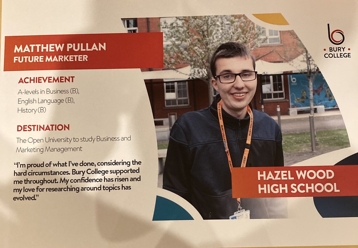 GaryPullan's tweet photo. @runningthrucncr still making us proud.  I was given this today by his old Head Teacher @OLPartnership. It’s a poster being used to market @BuryCollege.  @Mrs_P29. Hopefully he can still inspire people. https://t.co/rAW7mm69wF
