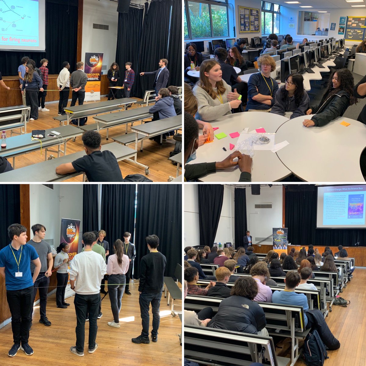 sixth_s's tweet photo. Always great to welcome @GatBB_UK to Christ’s. Asking some big questions and exploring some challenging viewpoints on diverse topics including climate change, big pharma, AI, and the journey through a pandemic. An excellent day in our 6th form. #realworldeducation #thinkingdeeply https://t.co/29Dh8IrRzy