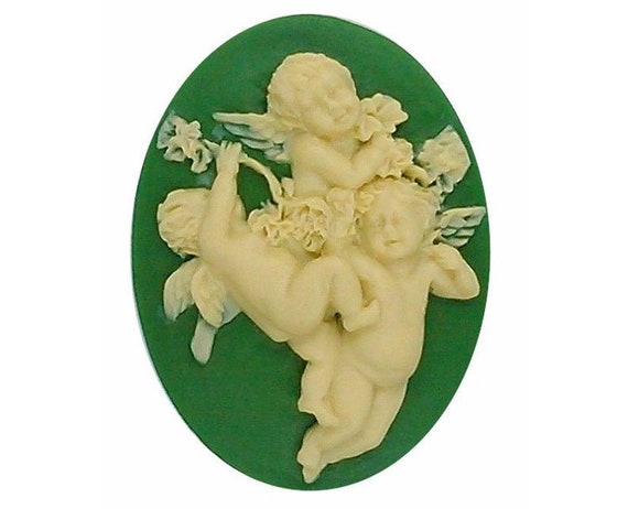 BOGO OFFER BUY 3 GET 1 FREE  Silicone Molds, Three Cherubs, Angel, Cameo,  etsy.me/36nf7vh
