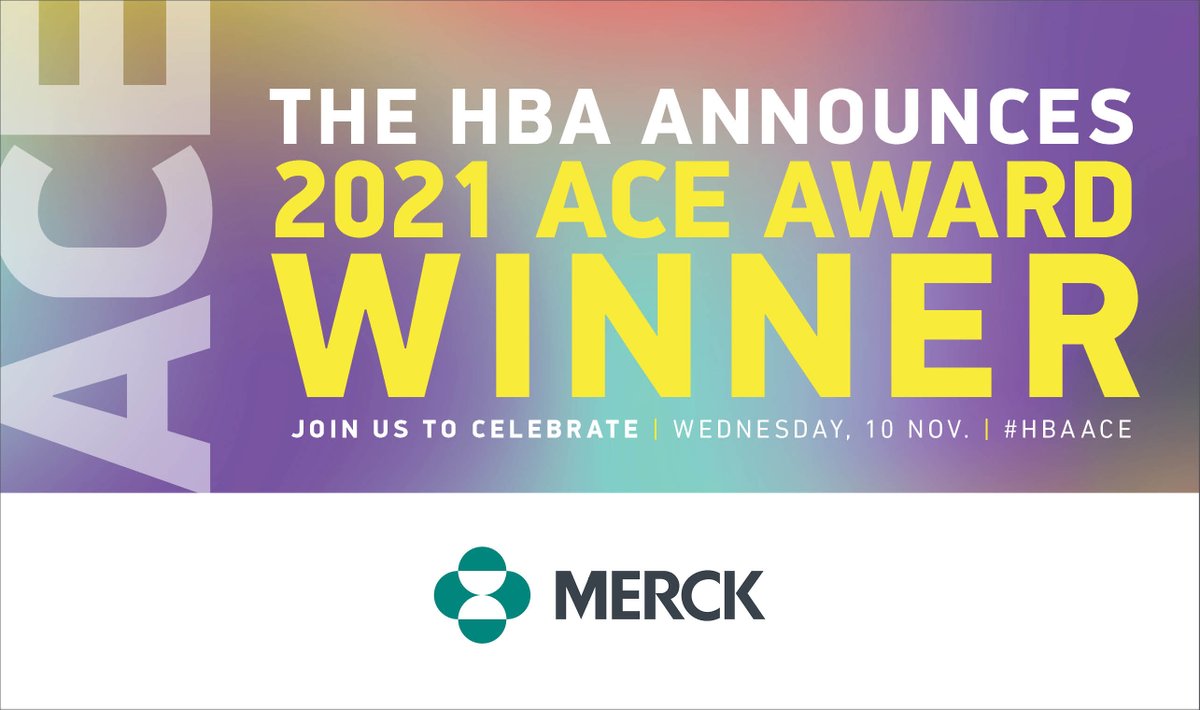 HBAnet's tweet photo. Congrats to 2021 #HBAACE honoree @Merck, whose initiatives have led to an increase of women in leadership roles across the company: 33% of board seats, 36% of executive roles, 43% of senior management roles &amp; 43% of management roles are held by women. 
#HBAAC21 #HBAimpact https://t.co/AVglU0zLPF