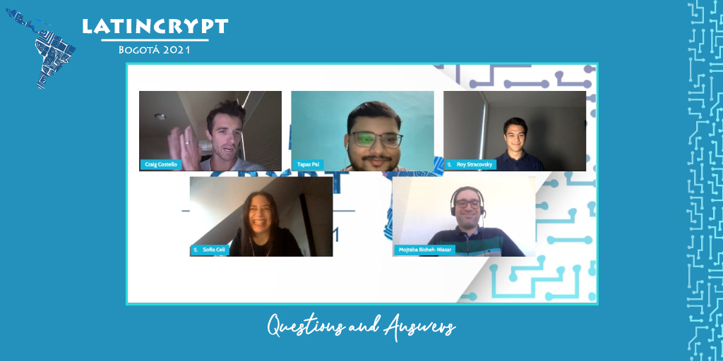 MACC_URosario's tweet photo. We are closing this first day of #LatinCrypt2021 with a session on Post-Quantum #Cryptograpy. Don't miss out!
Join us tomorrow for more! https://t.co/tEbTJfBJiE