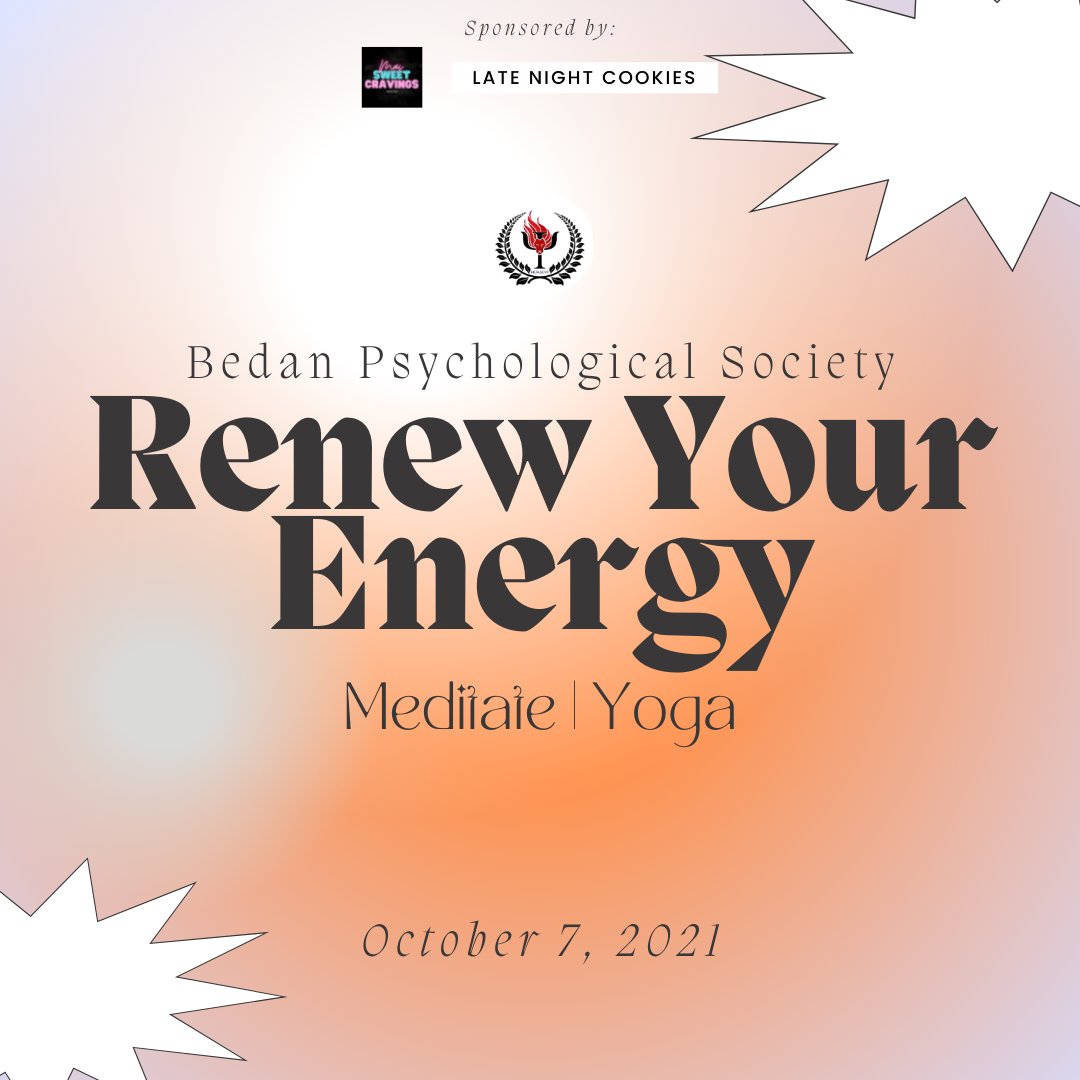 SBCA_BPS's tweet photo. Today, we need to just breathe and relax our minds. 

We are on 3rd day of Mental Health Week 2021: Renew Your Energy 💫. Releasing stress, physically is very refreshing. Today, we’ll have a session called: MEDITATE, with guest instructor, Mr. Andrei Noel Lirio! ❤🤍 https://t.co/2mg1RmI8kk