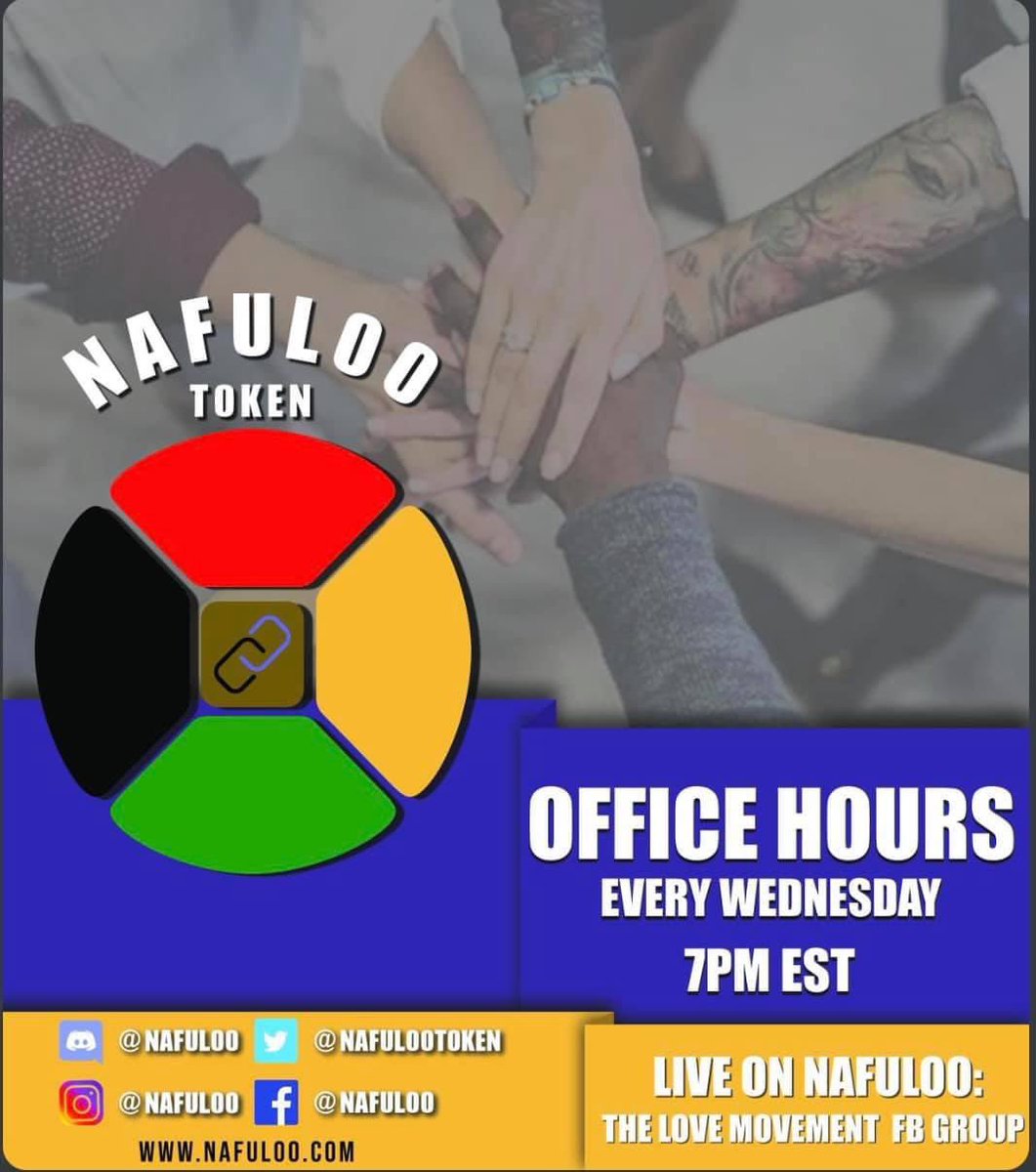NafulooToken's tweet photo. Looking forward to catching up with the Nafuloo Tribe this evening! Tap in!!!  🏁You have to be a member of the Nafuloo: The Love Movement FB group to join🏁 #StellarFamily #OfficeHours #Nafuloo #AltCoin https://t.co/GPXe5qI1db