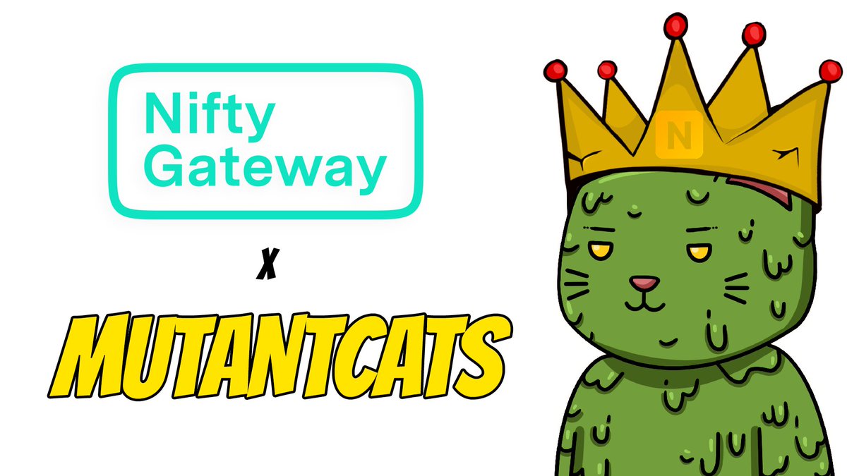 Yes that weird meow you just heard is <a href="/mutantcats/">Mutant Cats DAO</a>... which are NOW available on #NiftyGateway! 🐱

View the collection here 👇
bit.ly/NG-MutantCats

Show us your Mutant Cats in the comments and let people know why they should get the most powerful cats in the NFTverse 💥🔥