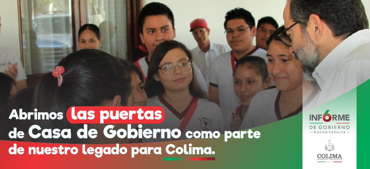 SGGColima's tweet photo. Abrimos las puertas de Casa de Gobierno para que nuestras niñas y niños conocieran parte de la historia, geografía y patrimonio cultural de Colima.

#6toInforme https://t.co/hWlzghMwCO