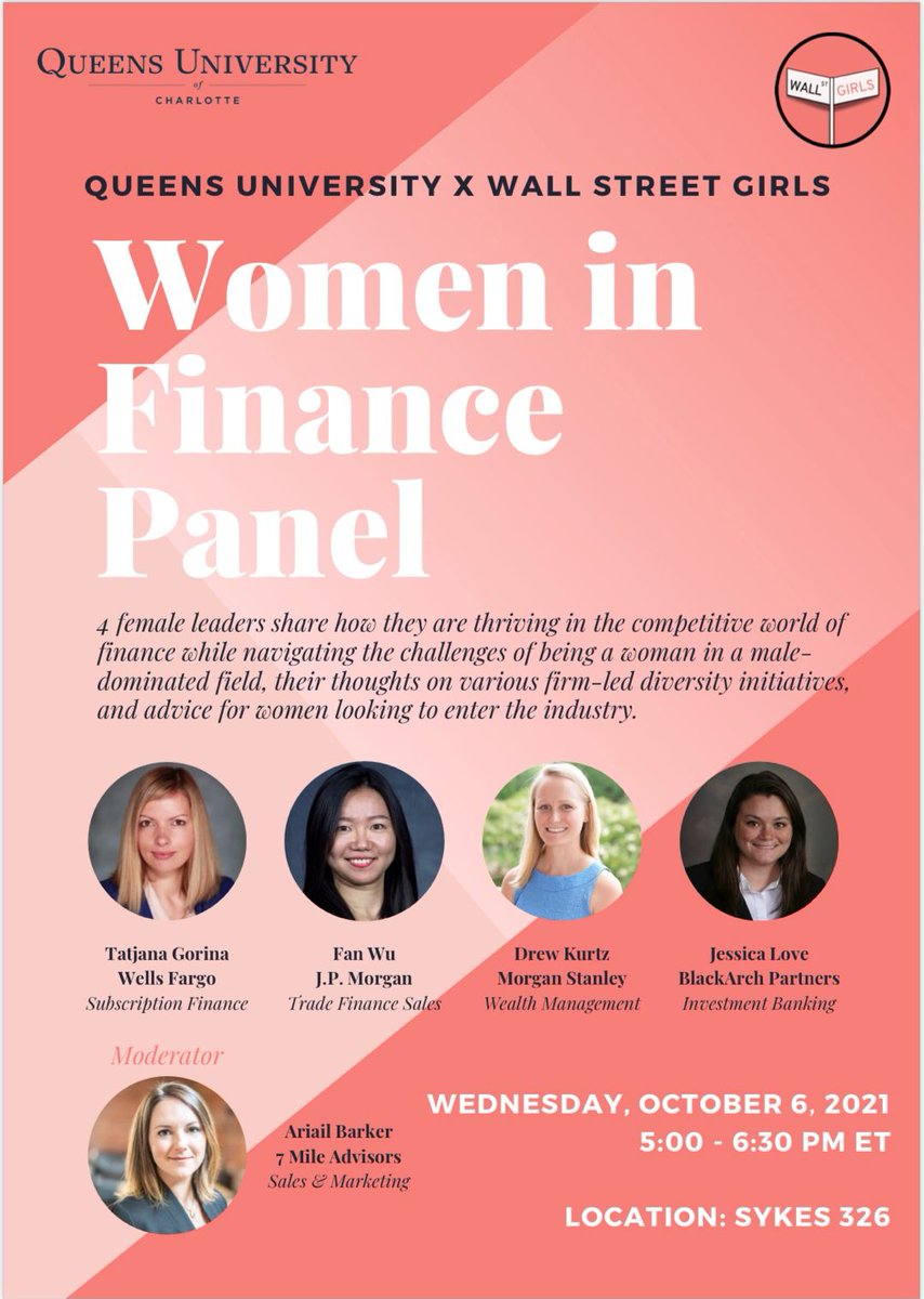 In partnership with Queens University of Charlotte and Wall Street Girls, 7 Mile’s Ariail Barker will be leading the “Women in Finance Panel” today at 5pm ET to help inspire the next generation of women leaders in the Finance space. #womeninfinance #womeninbusiness #career