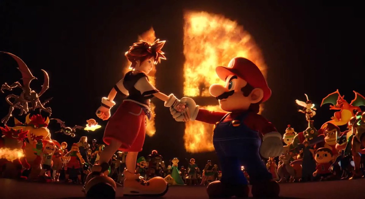 NintendoWeekPod's tweet photo. Sora finally completes the Super Smash Bros. Ultimate experience, and this gang couldn’t be happier.  #ThankYouSakurai #SuperSmashBrosUltimate 

— Tune in on all the fun! —
Listen now at: https://t.co/u61cYFt5Vk
or Apple Podcasts: https://t.co/v9Iunm0fuj https://t.co/5ilh6d42ea
