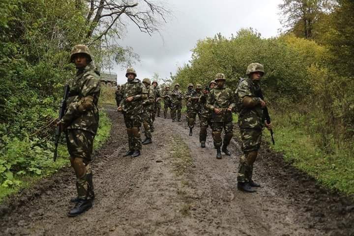 6 октября 2008. Полигон Тарское в Северной Осетии. Учения на полигоне в Тарском. Военные Южной Осетии. Российско алжирские учения.