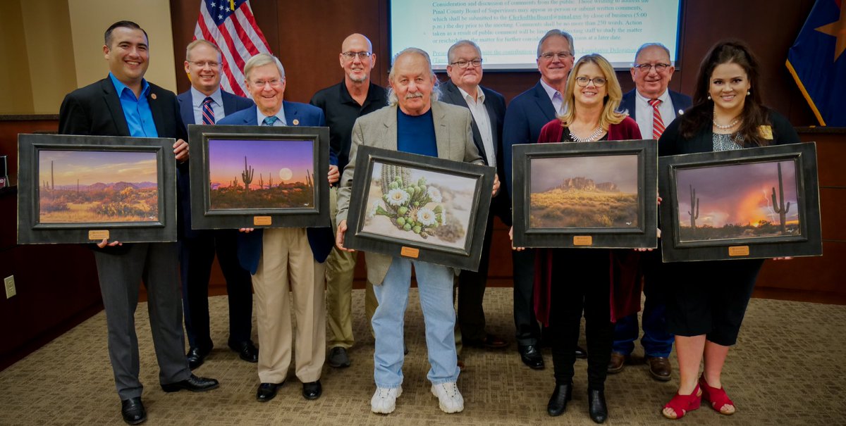 PinalCounty's tweet image. At this morning's meeting, the Board recognized the contribution of the Pinal County Legislative Delegation - (L-R) T.J. Shope, Vince Leach, John Fillmore, Kelly Townsend, and Jacqueline Parker.

Thanks all for your dedication and service to Pinal County.