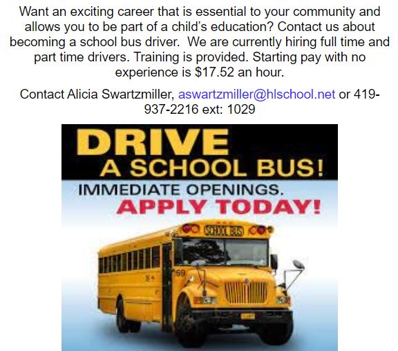 Bus Drivers Needed: