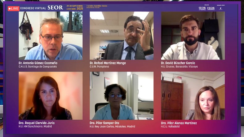 SEOR_ESP's tweet photo. las 5 mejores comunicaciones se han presentado. Enhorabuena a todos los seleccionados. Moderado por el @AntonioGomezC4 . Dres Rafael Martinez M. @Buchser @raquel_ciervide Pilar Samper y Pilar Alonso. 
#IcongresovirtualSEOR  #SEOR21 #laradioterapiacura https://t.co/POJiW3m5bP