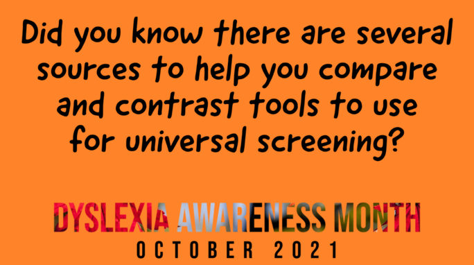 Here is a list from @GaabLab  bit.ly/3FxY8Yq &amp; an interactive chart from <a href="/TheNCII/">NCII</a> bit.ly/3D9aqEy &amp; an e-book from <a href="/DyslexiaMTSU/">Center for Dyslexia</a> bit.ly/2YtVDFy Learn more by registering for our workshop on October 11th mtsu.edu/dyslexia/