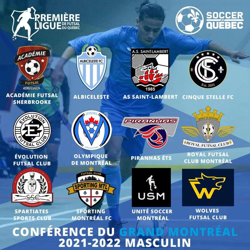PLFQ1's tweet photo. Dévoilement des équipes retenues pour la saison 2021-2022 dans le Grand Montréal Masculin en @PLFQ1
12 équipes
22 journées de championnat
Début de saison le 23 octobre!
#plfq #canfutsal #futsal
👇 https://t.co/KfxFdLvJII