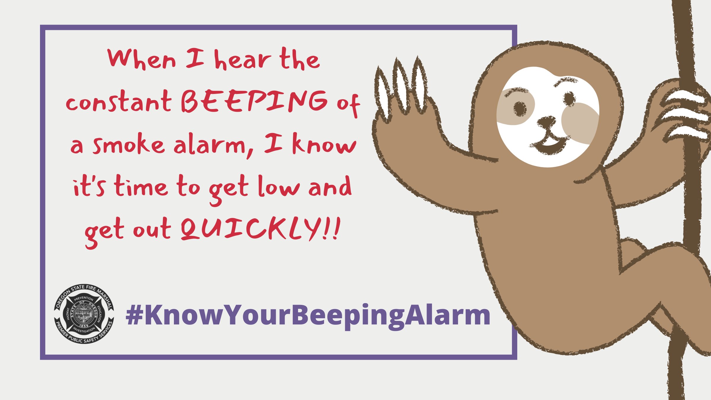 Oregon OSFM on Twitter "Your smoke alarm doesn’t beep for no reason. They are a vital tool in
