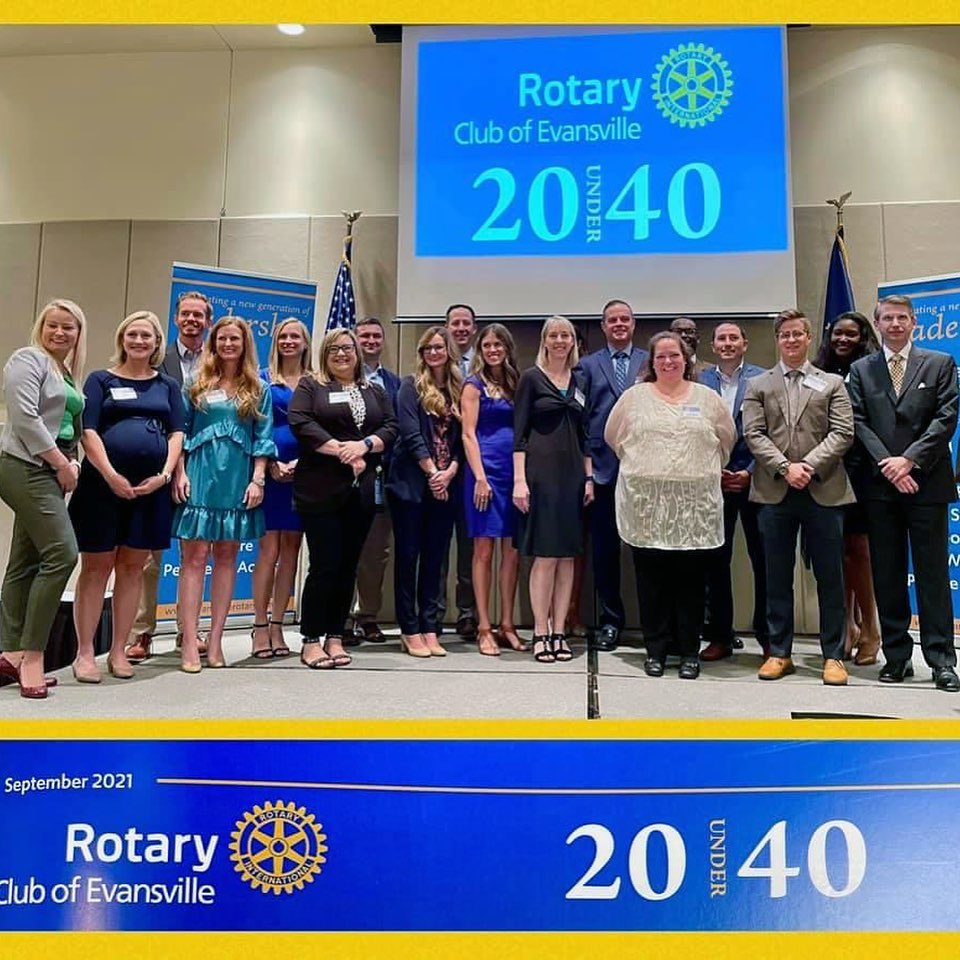 SladePrint's tweet photo. Congratulations to the Class of 2021 Evansville Rotary 20 Under 40! Our own Hunter Slade and Emily Slade Manzo received this honorable award. 
We are proud to be a part of this amazing group of community leaders! https://t.co/VfdGqJZusc