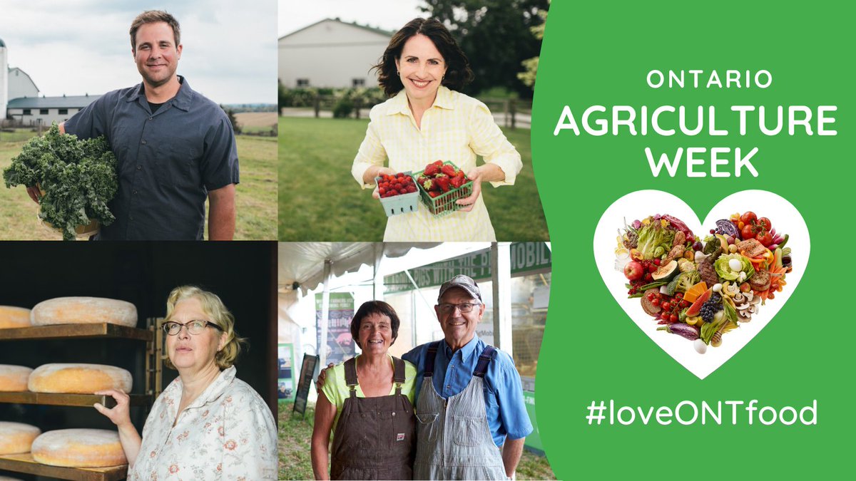 Be sure to #ThankAFarmer this week for all of the delicious food they bring to our tables each and every day. Check out our website to learn more about some of our amazing Ontario farmers and food businesses! #loveONTfood #OntAgWeek 
ontario.ca/foodland/page/…