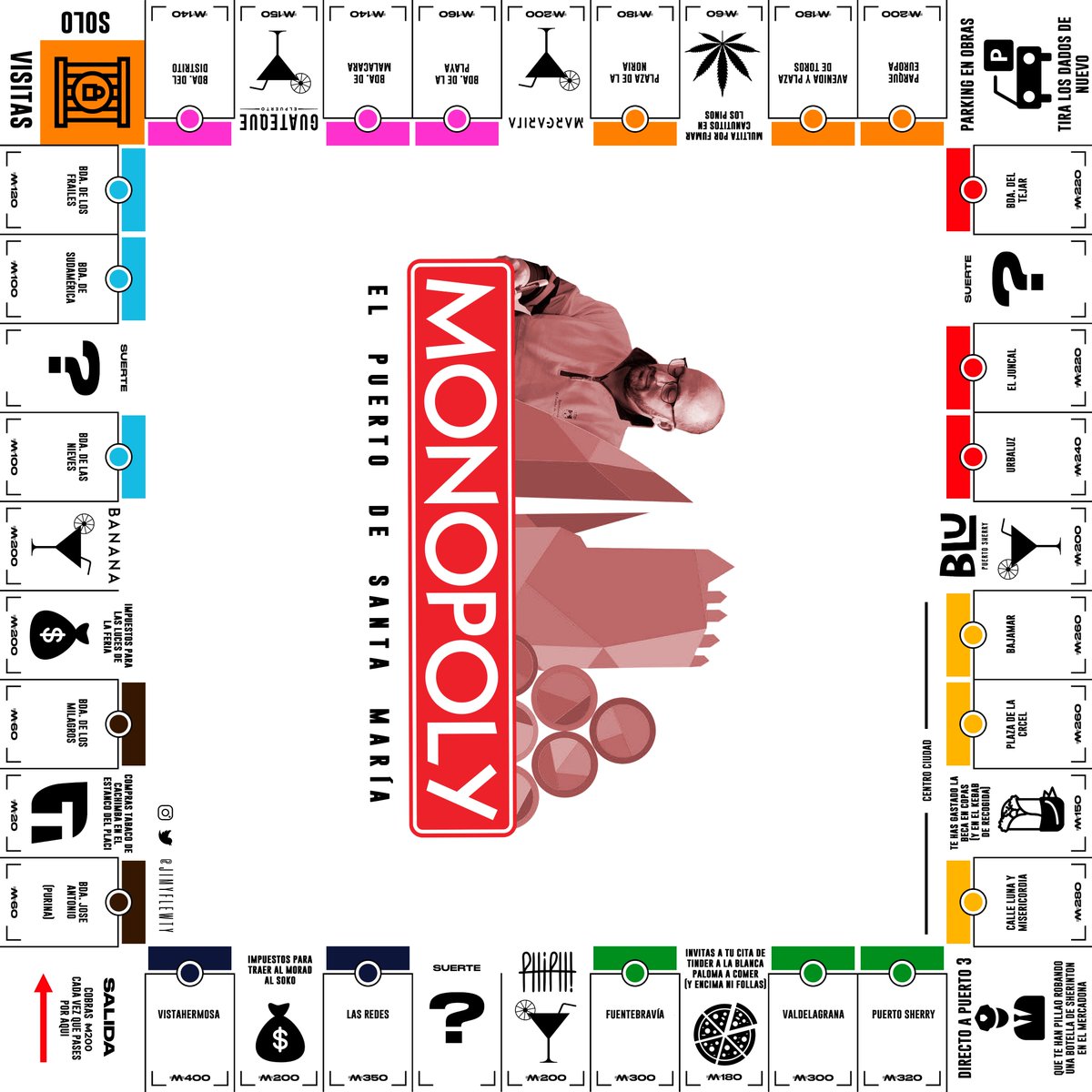 jimyflewty's tweet photo. 🚨🚨MONOPOLY EL PUERTO🚨🚨

Aquí tenéis por fin el pack completo del juego finalizado ➡️https://t.co/DoWHs9HKCE

Es totalmente GRATIS, pero si me veis por ahí invitarme a una cervecita👉👈He incluido todos vuestros Tweets en las cartas SUERTE ‼️ 

Se agradece un RT, Disfrutadlo💸 https://t.co/vEWyPCcvWI