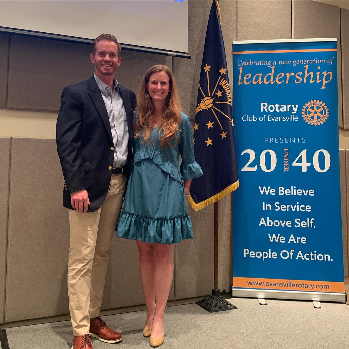 Congratulations to the Class of 2021 Evansville Rotary 20 Under 40! Our own Hunter Slade and Emily Slade Manzo received this honorable award. 
We are proud to be a part of this amazing group of community leaders!