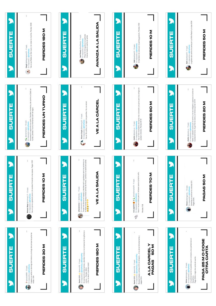 jimyflewty's tweet photo. 🚨🚨MONOPOLY EL PUERTO🚨🚨

Aquí tenéis por fin el pack completo del juego finalizado ➡️https://t.co/DoWHs9HKCE

Es totalmente GRATIS, pero si me veis por ahí invitarme a una cervecita👉👈He incluido todos vuestros Tweets en las cartas SUERTE ‼️ 

Se agradece un RT, Disfrutadlo💸 https://t.co/vEWyPCcvWI