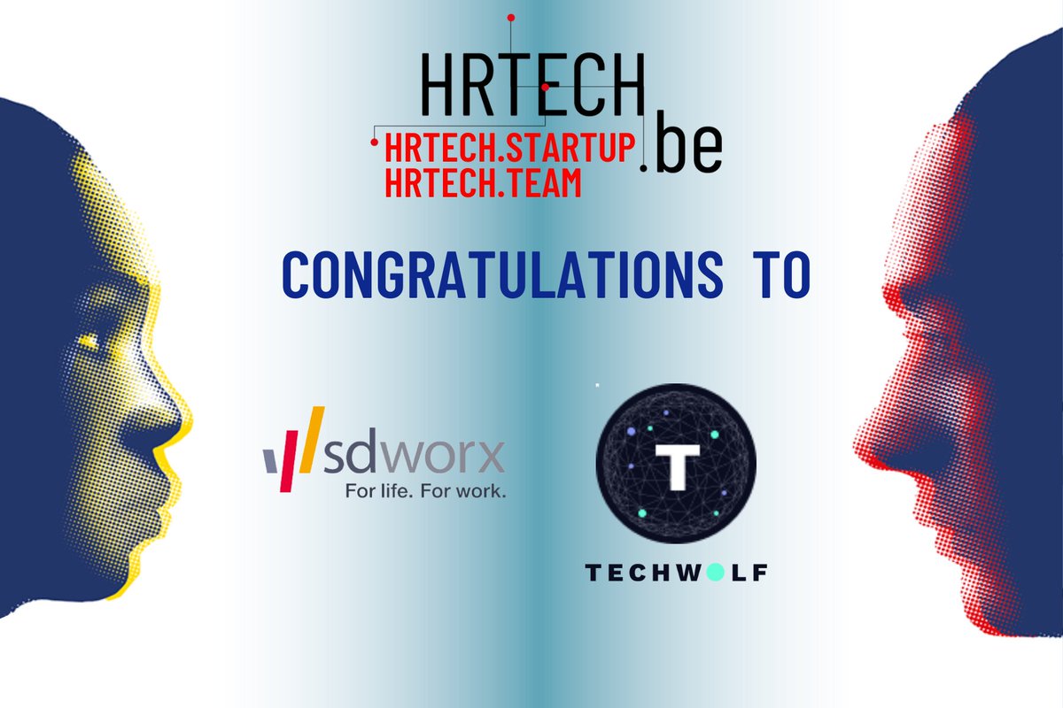 hrmagazinebe's tweet image. ⭐ BIG CONGRATULATIONS TO... ⭐

🏆 HRTECH team award goes to @SDWorxBelgie 
🏆 HRTECH startup award goes to TechWolf 

Let's put the spotlight on these companies and celebrate innovation and digital transformation in a sector where tech solutions are called for!

#hrtechbe