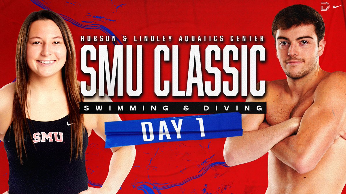 SMUMustangs's tweet photo. 🏊💦
Day 1 of the SMU Classic! Come out to Robson &amp; Lindley Aquatics Center for the first event of the season!

@SMUSwimDiveM @SMUSwimDiveW 
🔗 https://t.co/rfjx1wNXTn
#PonyUp https://t.co/2MQcy6xywN