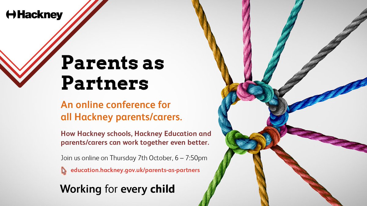 hiphackney's tweet photo. Calling ALL Hackney Parents 📢📢
"Parents as Partners"
A great session for ALL Hackney parents (not just for ethnic minority groups) 
Check out the fantastic line up once you register
Thursday 7th October 6-7:50pm https://t.co/UD6Gn5yPoY
@hackneycouncil #HackneySchools #inclusion https://t.co/dCFEmXSxrj